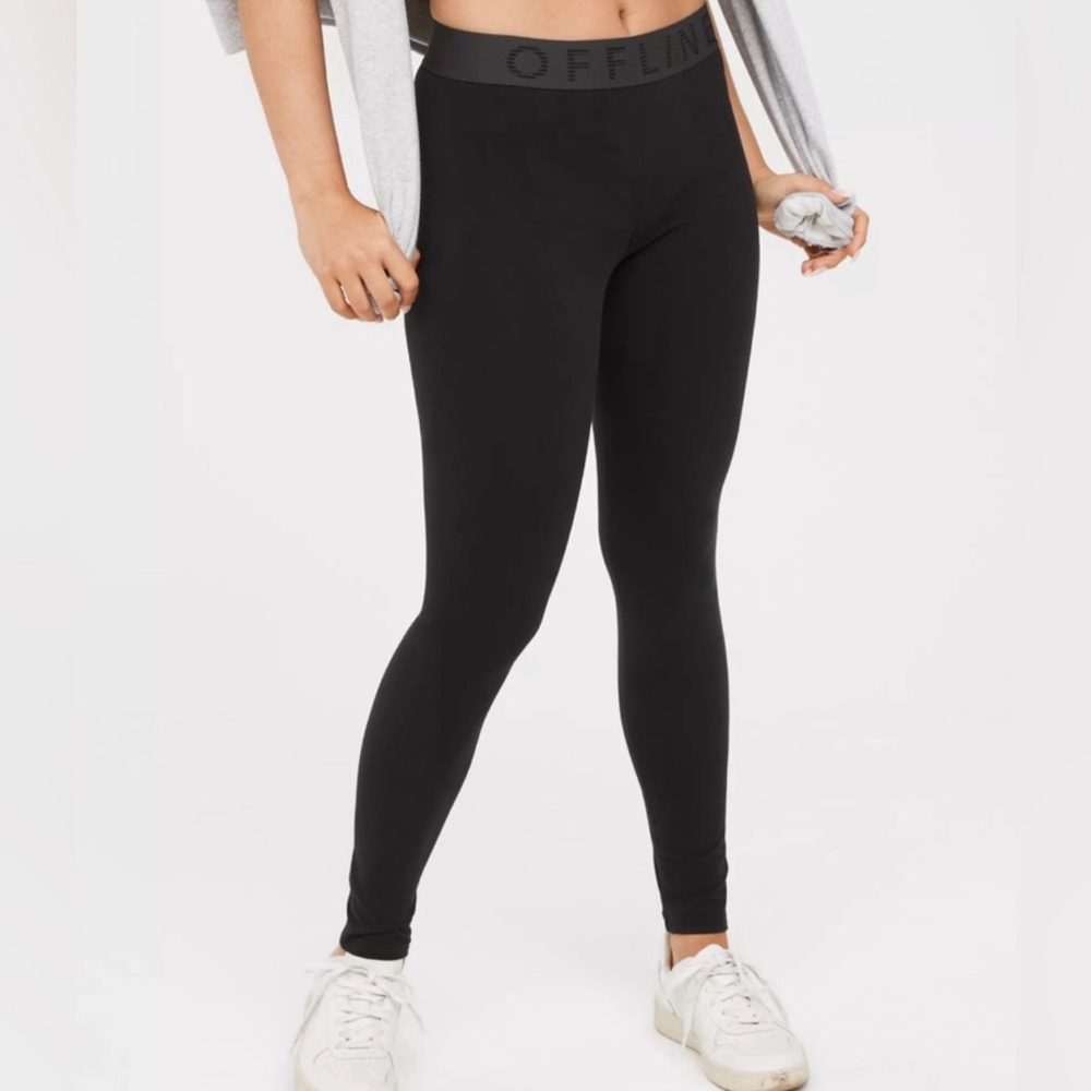 Offline By Aerie OG Logo Legging Black